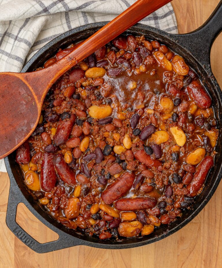 Savory Smoked BBQ Baked Beans from Scratch