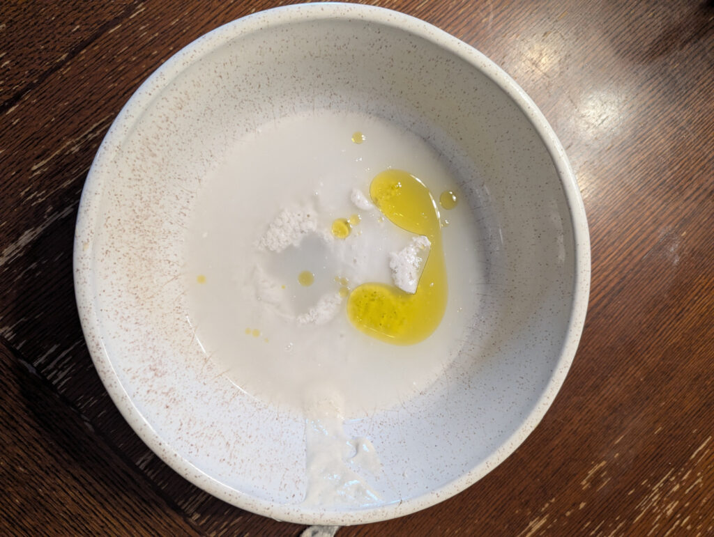 Mix in large bowl